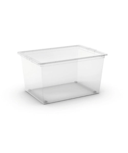 CONTENITORE C-BOX XL TRASPARENTE CON RUOTE